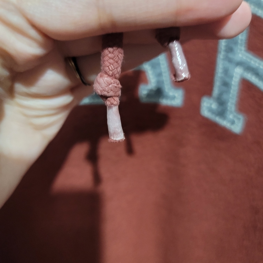 vintage y2k maroon gap sweatshirt hoodie pull on - Picture 10 of 14